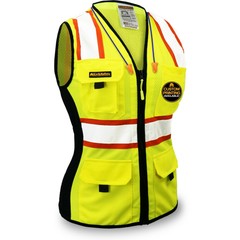 KwikSafety FIRST LADY Class 2 ANSI PPE Hi Vis Surveyor Women’s Safety Vest