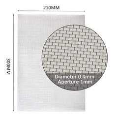 Durable 304L Stainless Steel Wire Mesh Sheets – 1mm Aperture – 12×8 in Pack of 3