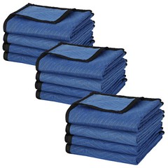 12 PCS Moving Blankets 80″ x 72″ (35lb/dz) Quilted Shipping Furniture Pads