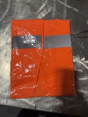 Uline S-233730-2X Solid Safety Vest Orange 2XL/3XL ANSI/ISEA 107-2015 Class 2