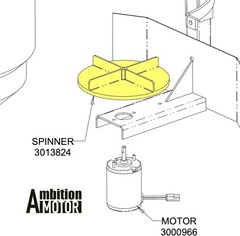 8″ Spreader Spinner Disk Replacement Buyers 3013824 for ATVS15A UTVS16 with Set
