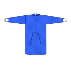 Welmed Protective Procedure Gown Welmed X-Large Blue NonSterile Not Rated Dispos