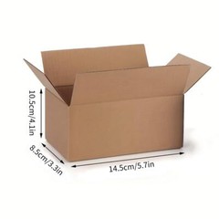 Small Item Mailing Shipping Boxes, 5.7×3.3×4.1inches, Single Wall, 32lb/sq Inch,