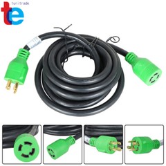 Generator Extension Cord 15 Ft 4 Prong Power Cable 10 4 30 Amp Adapter Plug