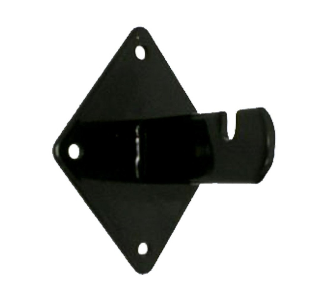 Gridwall Wall Mount Bracket – Grid Panel Mounting Brackets – Black – 96 Pieces