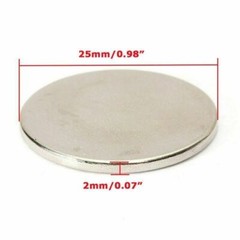 100/50/20pcs Super Strong Round Disc 25mm x 2mm Magnets Rare Earth Neodymium N35