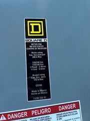 SQ D 3 Gang Meter Pak 300A 120/240V 1-Phase Ringless No Bypass