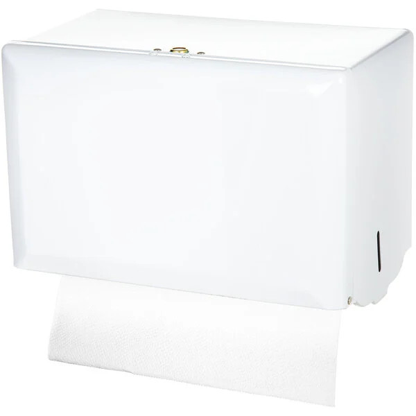San Jamar T1800WH 10.75 x 6 x 7.5 Singlefold Paper Towel Dispenser – White NEW