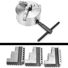 3Pcs K11-125 Internal Jaw 5in Chuck 20CrMnTi High Strength Long Service Life