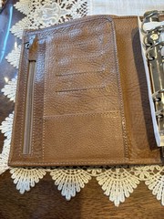 Moterm Personal Wide Luxe 2.0 Full Grain Leather Vegetable Tan In Dune Color