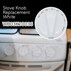 GYOFFULL WB03K10036 Thermostat Stove Knob White Replacement Part 1PC,