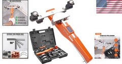 Versatile Hand-Powered Pipe Tube Bender with 90° Flexibility & Accessories