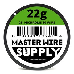 Nichrome 80 – 25ft – 22 Gauge Wire 22g – 0.64mm – 0.025in – Master Wire Supply