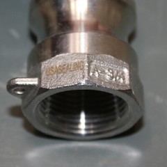 (10) USA Sealing 3/4″ Cam & Groove Adapter BULK-CGF-266, 304 Stainless Steel, A