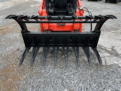 84” Root Rake Clam Grapple with Skid Steer Quick Connect