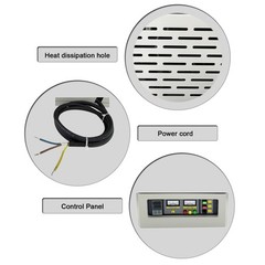 Muffle Furnace 110V, 2.5KW, 1200°C, 150mm Chamber, 51 Segments Programmable
