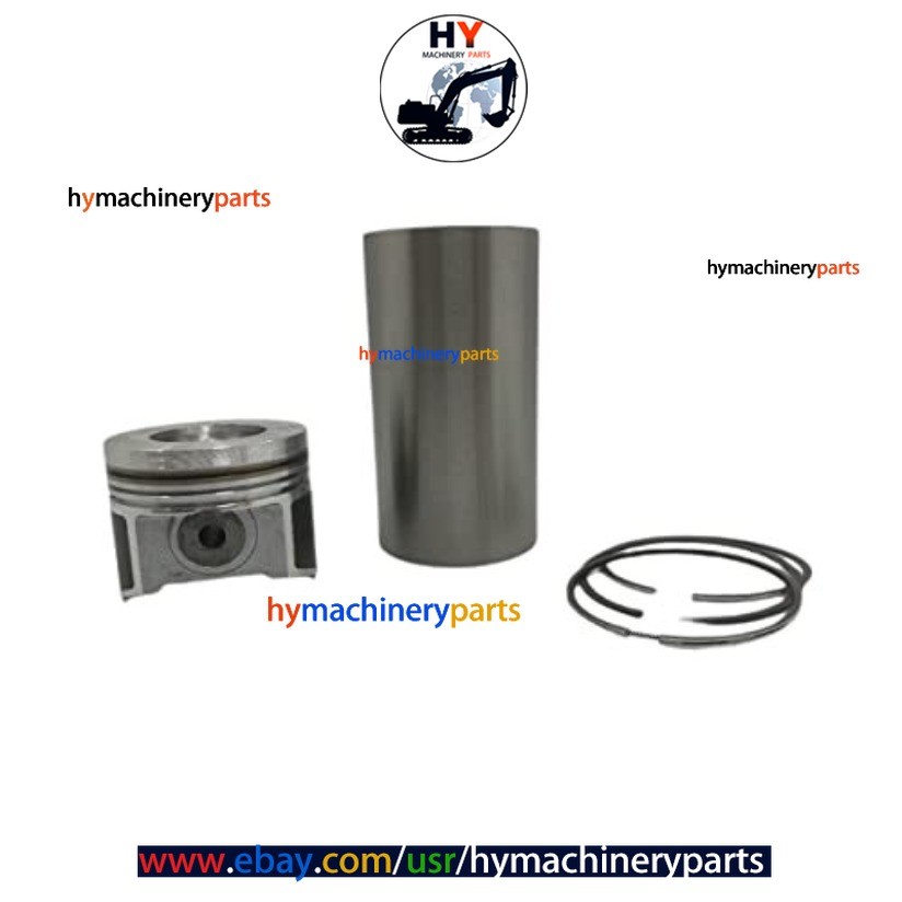 1KIT (PISTON (WITH ALFIN) + 1PISTON RING SET + 1CYLINDER LINER) : KUBOTA/V3800