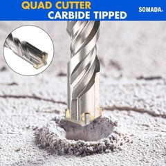 SOMADA 1/4-Inch x 6-Inch SDS Plus Drill Set of 10 Pcs SDS-Plus Rotary Hammer …