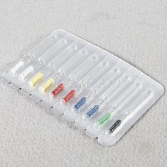 50Pcs Dental Barbed Broaches #1-6 25mm Assorted Handle Endodontic File Stainless