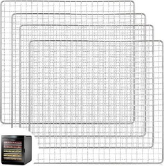 Baderke 13 x 12 Inches Dehydrator Trays fits CP267-FD – 4 Trays for Drying Fruit