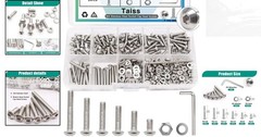 Comprehensive 640PCS M3 Screws Set with Nuts & Washers – Ideal for DIY Projects
