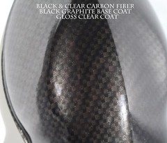 HYDROGRAPHIC FILM CARBON FIBER BLACK & CLEAR WATER TRANSFER HYDRO DIP DIPPING