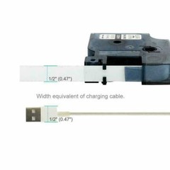 5X 45013 S0720530 Label Tape Compatible for Dymo 12mm Black on White Waterproof