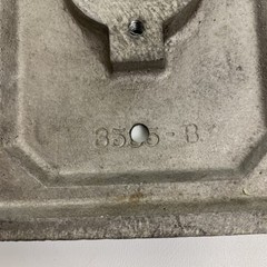 Original Cast Metal ELEVATOR Faceplate CALL Plaque – Mid Century Vintage