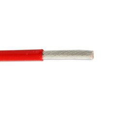 M22759/43-18-2 18 AWG Silver-Coated Copper Lead Wire X-ETFE 200°C Red 600V