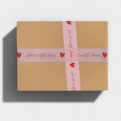 Handwritten Heart Decorative Tape – 1.88″ x 110 Yards, Water-Resistant & Strong!