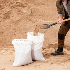 VEVOR 16×26 in Heavy Duty Empty Flood Sandbags with Ties 50Pack 50lb Capacity
