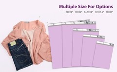 Poly Mailers 12×15.5″ 50Pcs,Shipping Bags For Clothing,Light Purple | Strong