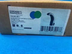 Chicago Faucets 116.222.AB.1 HyTronic Contemporary Electronic Faucet – Chrome