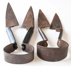 Vintage Sheep Goat Shears Scissors Set of 2 12 in each Wool Cutters