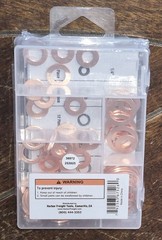 STOREHOUSE 80pc Copper Washer Assortment with Storage Case #67526