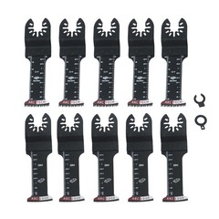 10PCS Extra Long Japanese Tooth Oscillating Saw Blades Bi-Metal Multi Tool Blade