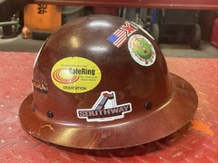 Vintage MSA Skullgard Brown Hard Hat