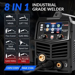 GZ GUOZHI Welding Equipment, 8 IN 1 Multi-process Welder,220V MIG Welder machine
