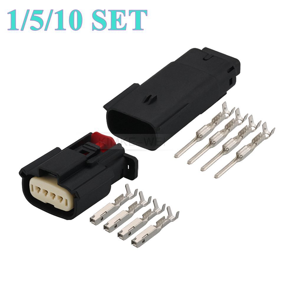 4 Pin/Way Molex MX150 Motorcycle Automotive Male Female Connector Plug Kit