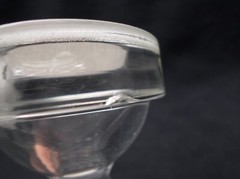 Glass 47mm Vacuum Micro Filtration Fritted Support Base Tubulated 8mm 40/35 Chip