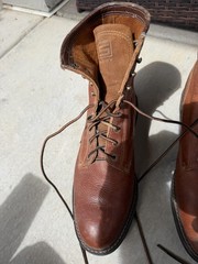 Ariat Men’s Work Boots Lace Up Leather Brown Size 10 1/2 EE Style 37180