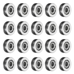 20pcs V623ZZ V Groove Guide Pulley Bearing 3x12x4mm Rail Ball Bearing Wheel