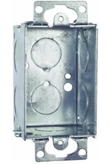 Thomas & Betts 51 Galvanized Steel 1-Gang Gangable Switch Box 2 Inch x 3 Inch…