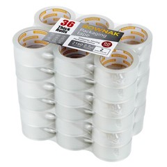 ROWNAK Clear Packaging Tape 36rolls–2.7mil Thick, 2.0 inches Wide,60 Yards Roll