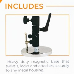 Supco 60″ Umbrella w/ Magnetic Base MUKIT for Shade during Outdoor Repair Work