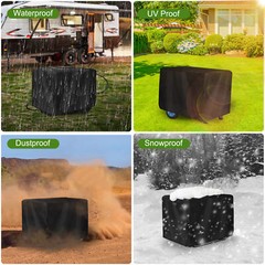 Heavy Duty Universal Generator Cover 210D Waterproof 20*20*26″ For 5000-10000W