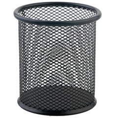 1PC Mesh Pencil Holder Metal Pen Cup Black for Desk 1Pcs Pencil Holder Office