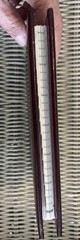 Vintage Red Burgundy leather CR Gibson Address book, made in USA Gold Lettering