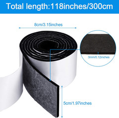2 Packs 120 X 2 X 0.12 Inch Felt Strips with Adhesive Backing Felt Tape Roll Non