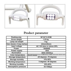 6LED Dental Oral Sensor Light Teeth Operating Ceiling Lamp For Dental Unit Chair